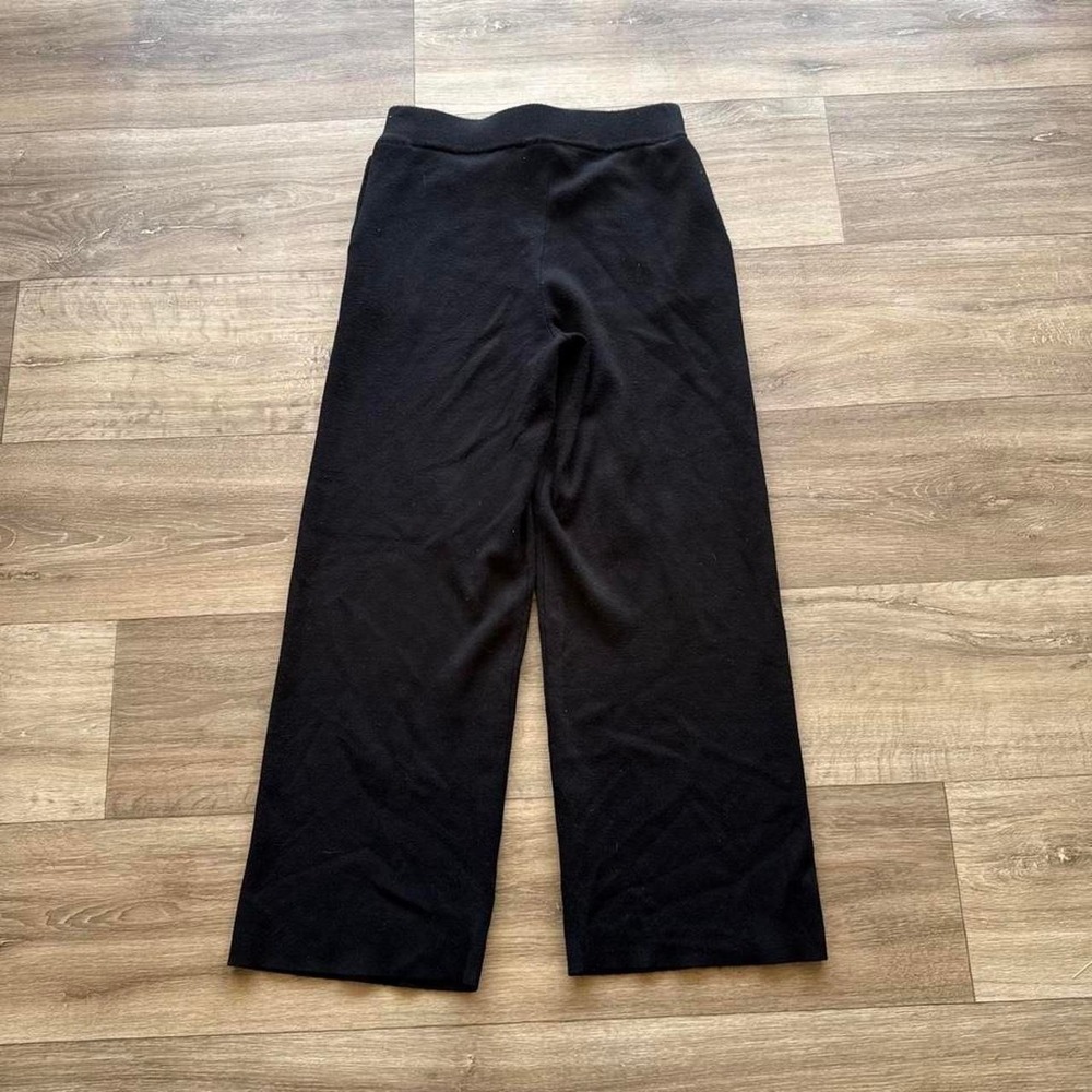 black wide leg pants